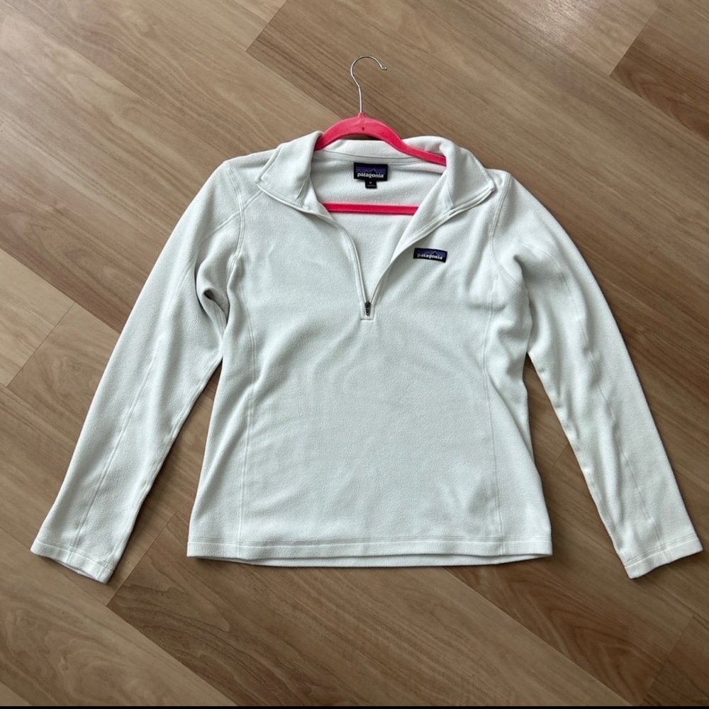 Patagonia Fleece Quarter (1/4) Zip Zip in Birch White